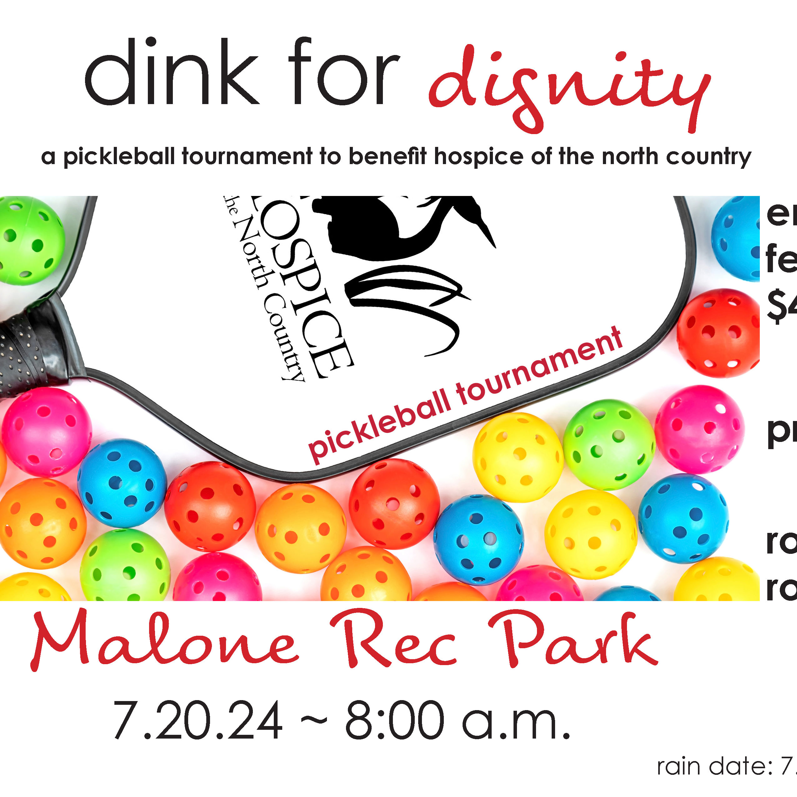 Dink for Dignity Pickleball Tournament - logo